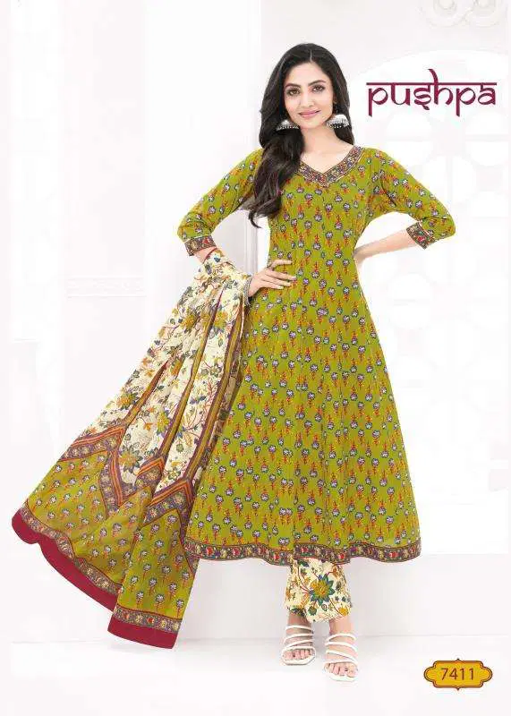 Pushpa Vol 1 By Aarvi Cotton Printed Kurti With Bottom Dupatta Orders In India